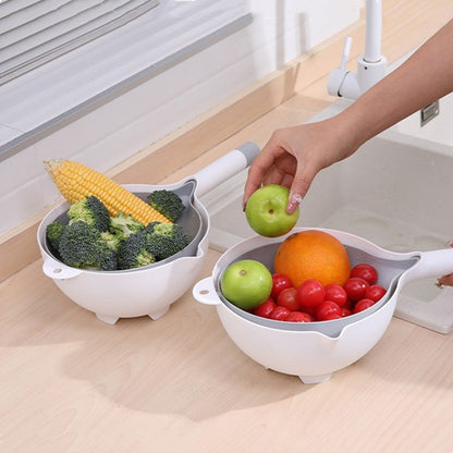 Double-layer Drain Basket For Creative Kitchen