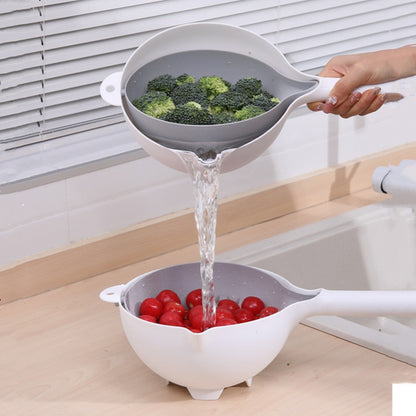 Double-layer Drain Basket For Creative Kitchen